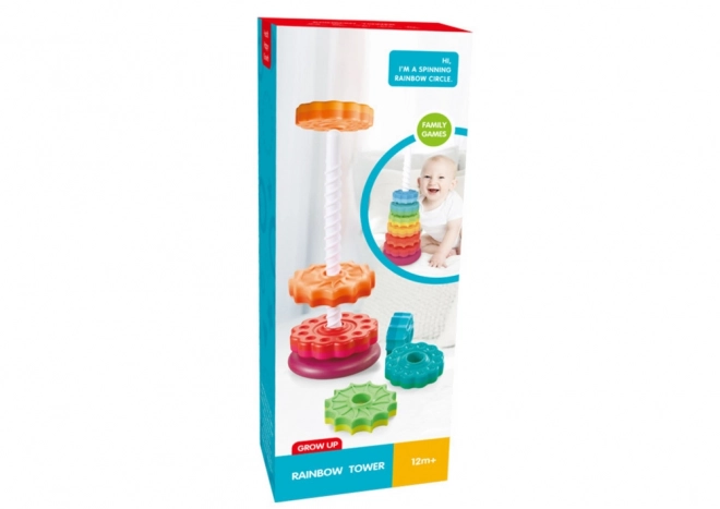 Rainbow Rotating Tower Stacking Toy