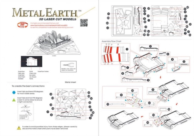 3D Puzzle Metal Earth Sydney Opera House