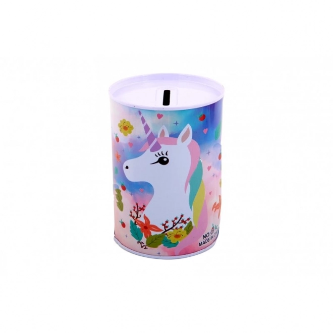 Unicorn Tin Money Box