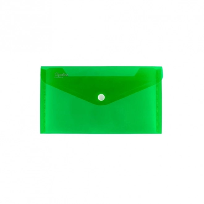 Opaline Green Polypropylene Envelope with Snap