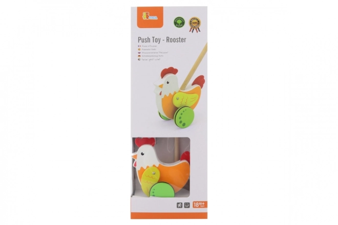 Wooden Pull Toy - Rooster