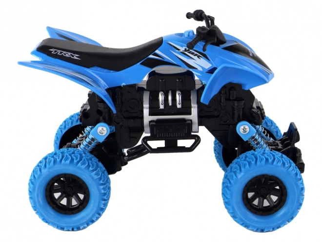 Off-Road Push Quad with Rubber Wheels Blue