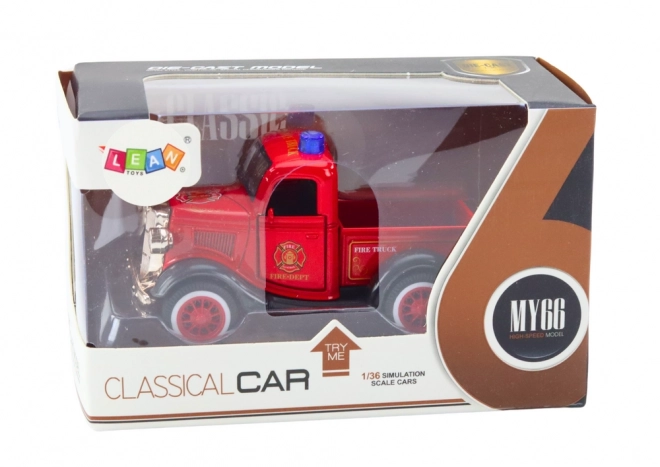 Classic Fire Truck Toy with Lights and Sounds