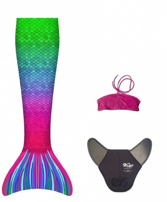 Mermaid Tail Monofin Aquaris for Swimming Capri XS with Bikini