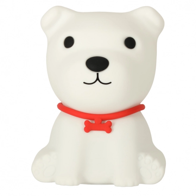 Silicone Night Light for Kids - White Puppy