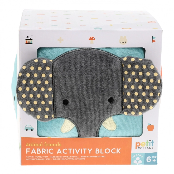 Petit Collage Textile Activity Cube