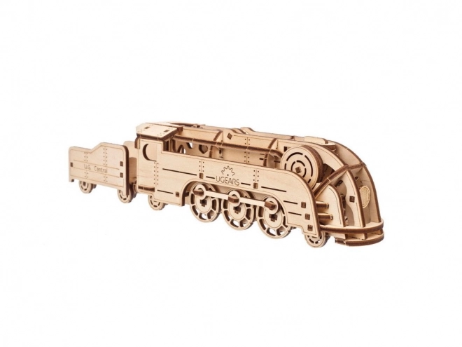 Ugears 3D Wooden Mechanical Mini Locomotive Puzzle