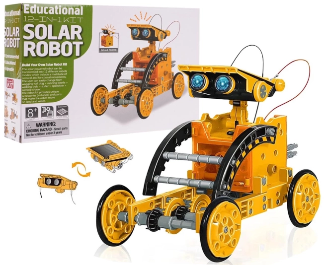12-in-1 Solar Vehicle Building Kit Orange – Orange