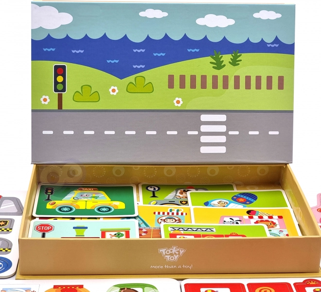 Armoire Montessori Magnétique Tooky Toy avec 80 Pièces
