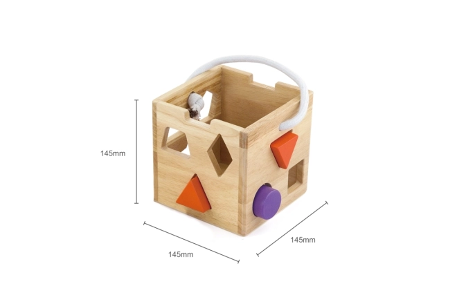 Wooden Shape Sorting Cube