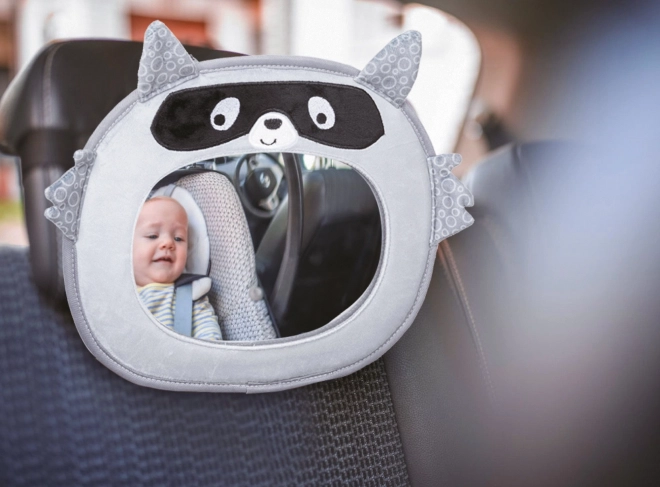 FreeON Plush Car Mirror Raccoon