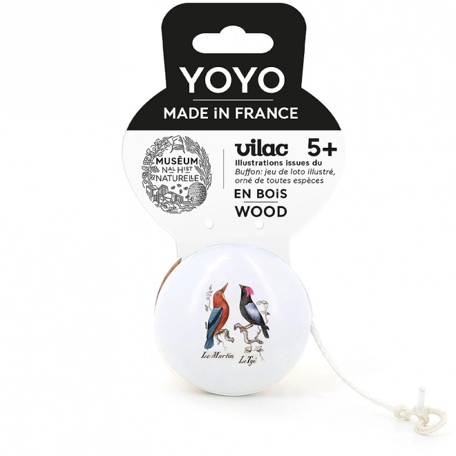 Vilac yoyos with rare bird illustrations