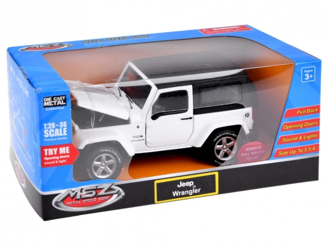 Metal Jeep Wrangler Toy Car