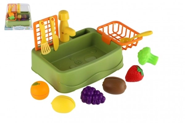 Kitchen Sink Playset with Fruits