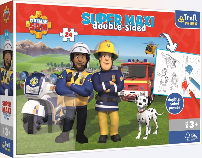 Trefl Double-Sided Puzzle Fireman Sam and His Team