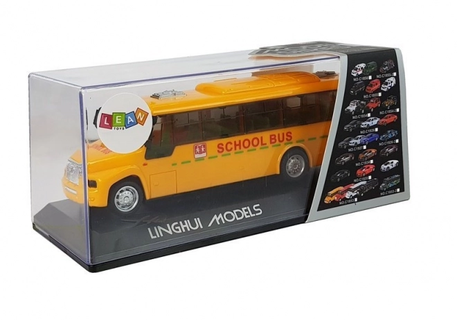 School Bus with Pull-Back Lights and Sounds