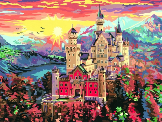 CreArt Fairytale Castle Paint By Numbers Kit