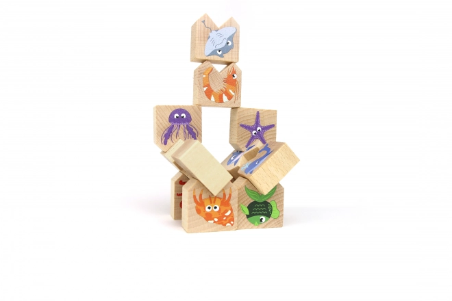 Wooden Balancing Game - Sea Animals