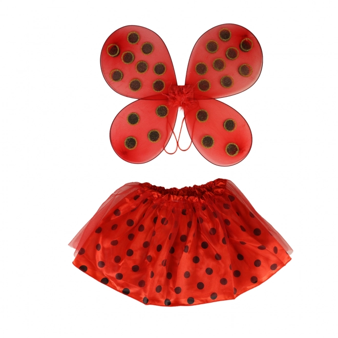 Ladybug Tutu Costume with Wings for Girls