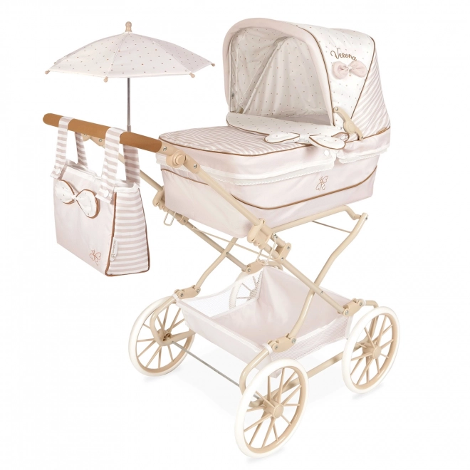 Inklapbare kinderwagen voor poppen Reborn met parasol en accessoires Verona