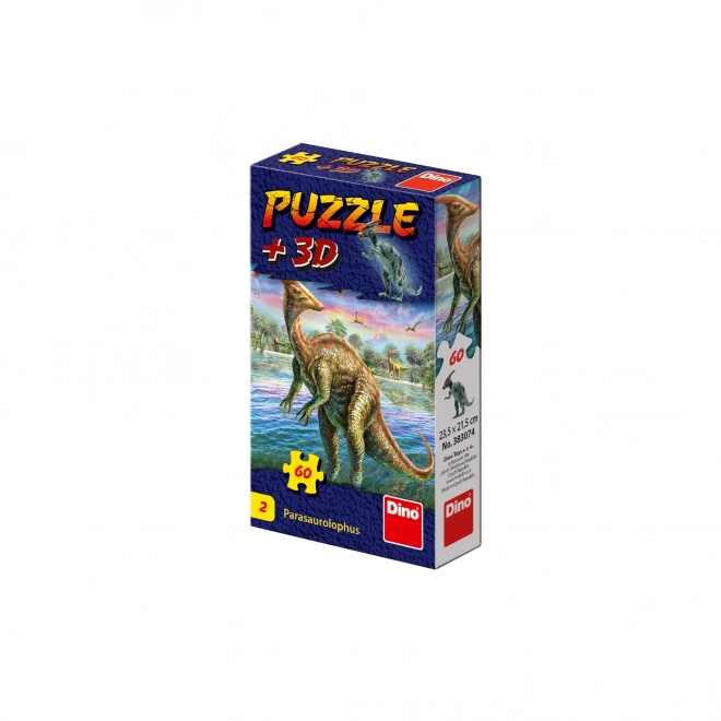 Dinosaur Puzzle with Figurine: Tyrannosaurus Rex 60 Pieces