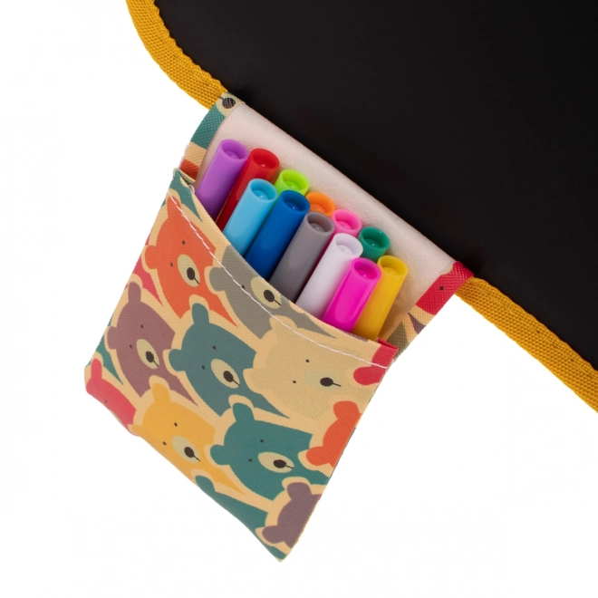 Portable Chalkboard Notebook in Bear Design