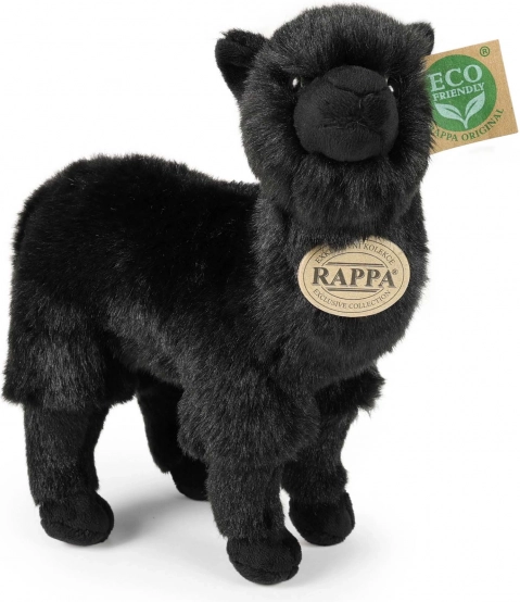 Plush Llama Alpaca black 23 cm eco-friendly