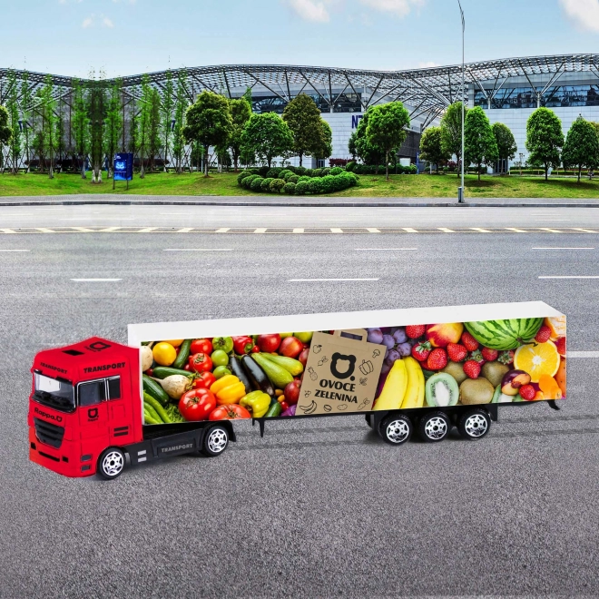 Toy Truck with Fruits and Vegetables