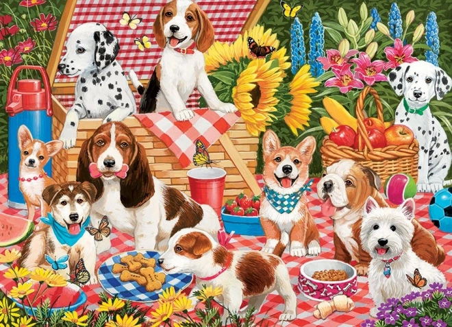 Family Picnic Party Puzzle 350 Pieces