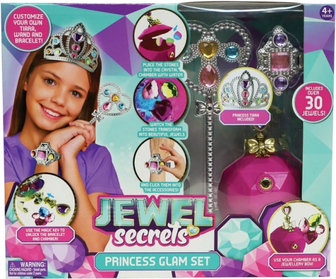 Princess Jewelry Set with Magical Jewel Box