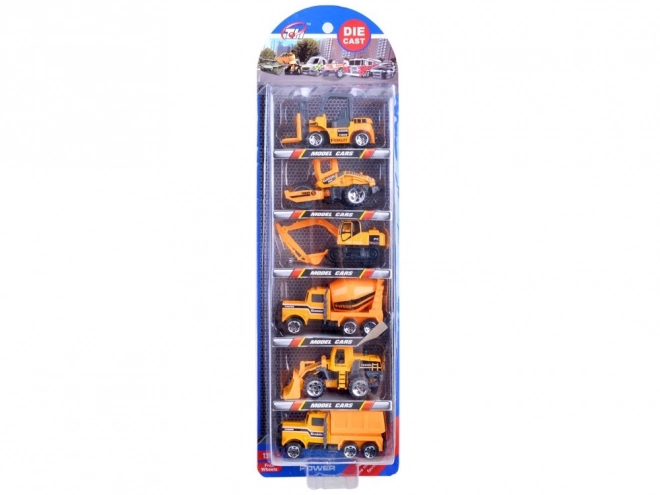 set of 6 metal construction vehicles – construction