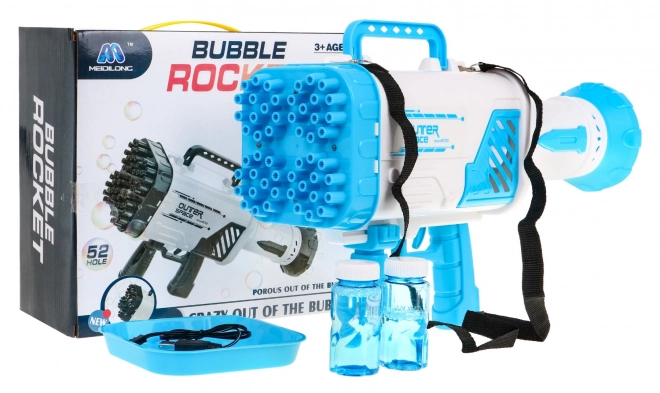 Bubble Machine Gun Toy for Kids 3+ Blue