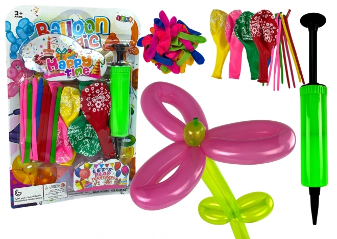 Balloon Modeling Set with Pump for Parties