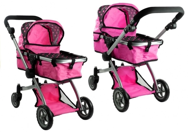 Dual Function Doll Stroller Alice in Polka Dots