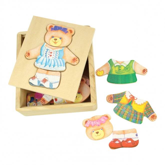 Dress Up Puzzle Mrs. Bear