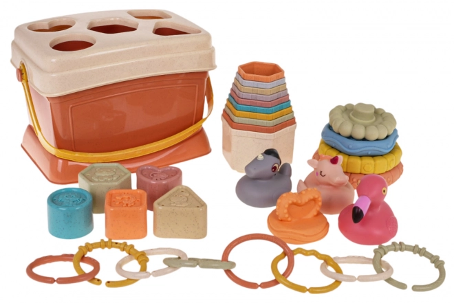 Educational Toy Set with Shape Sorter