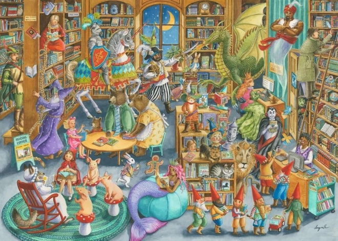 Midnight in the Library Puzzle 1000 Pieces