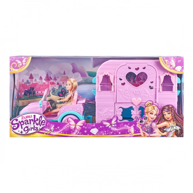 Sparkle Girlz Jeep and Camper Playset