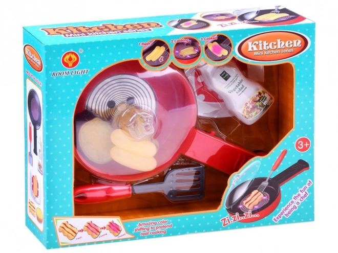 Magical Frying Pan Kitchen Toy Set with Frying Sounds