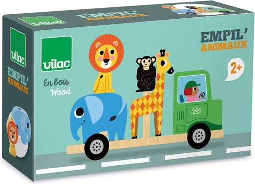 Vilac Wooden Toy Safari with motifs by Ingela P. Arrhenius