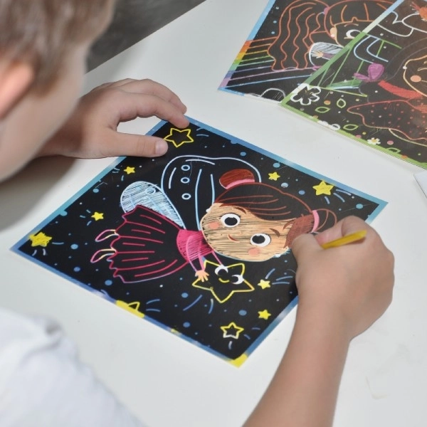 Scratch Art Pictures Set - Fairies