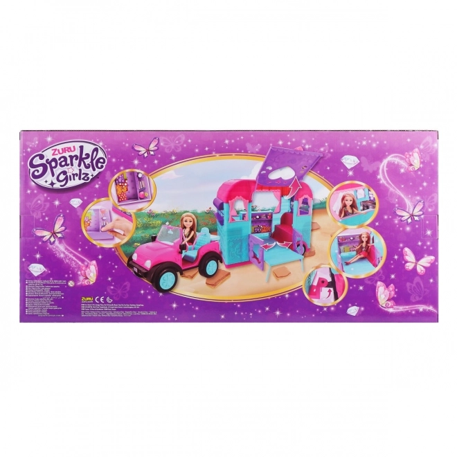 Sparkle Girlz Jeep and Camper Playset