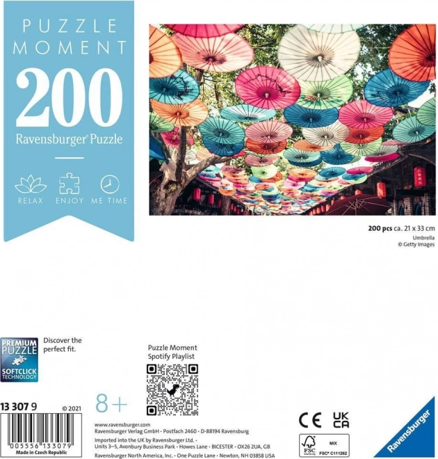 Ravensburger Puzzle Moment: Umbrellas 200 Pieces