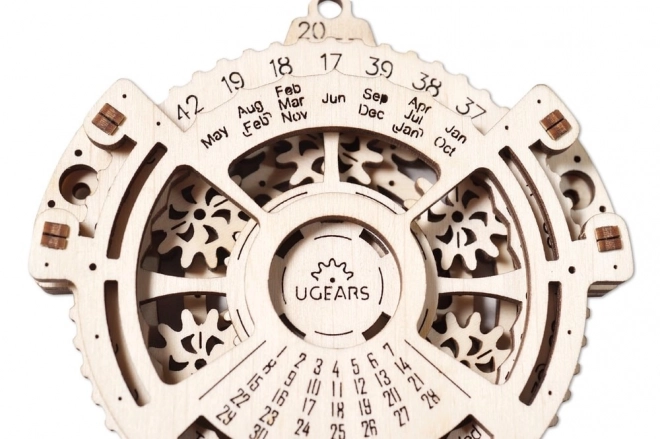 Ugears 3D Wooden Mechanical Puzzle Calendar