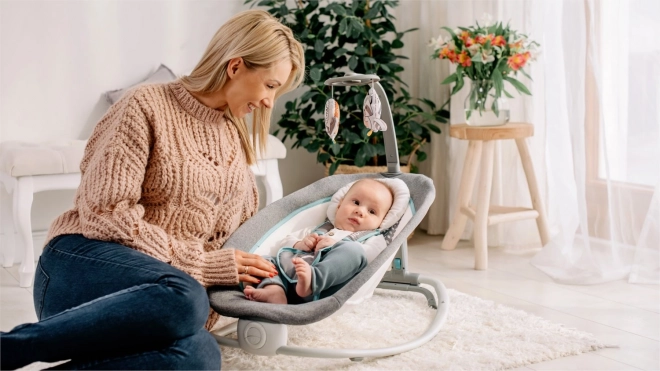 Lionelo Baby Bouncer Pascal Grey Scandi – Grey Scandi