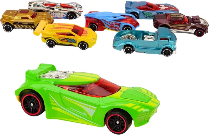 8 different cars in the box