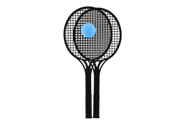 Black Soft Tennis Set with Ball