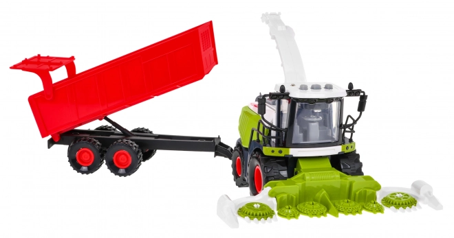 Interactive Combine Harvester with Trailer for Children 3+ with Light and Sound Effects