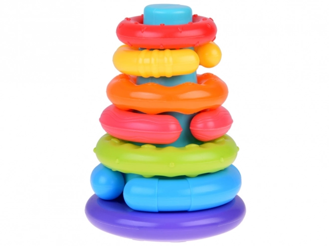 Sensory Rainbow Stacking Discs for Children