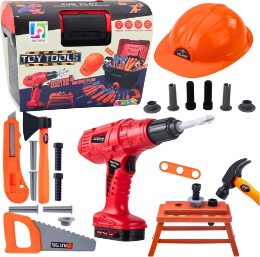Set d’outils pour enfants avec perceuse sans fil et mallette